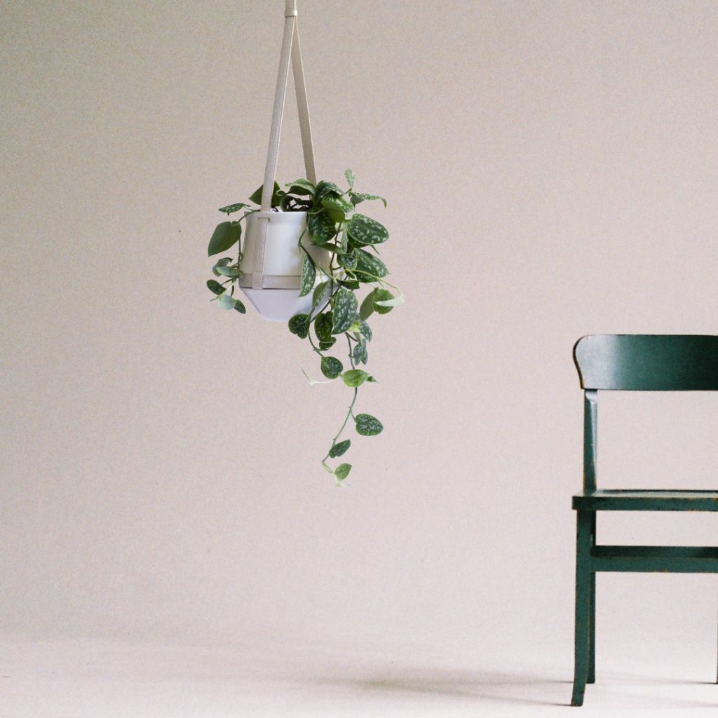 green-chair-hanging-planter